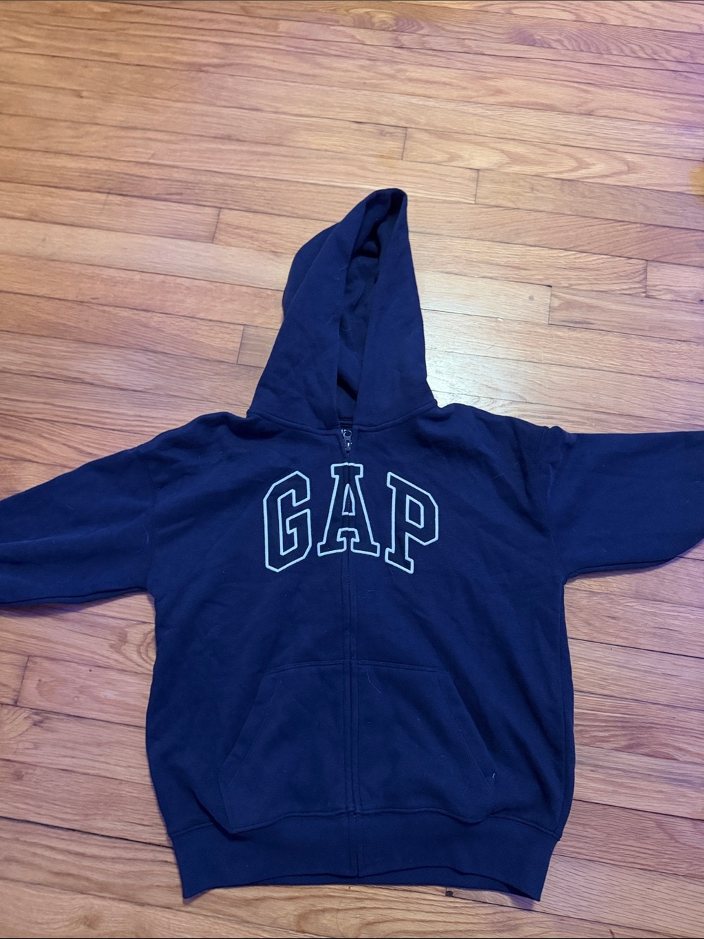 GAP Kids Dark Blue Zip Hoodie with Logo